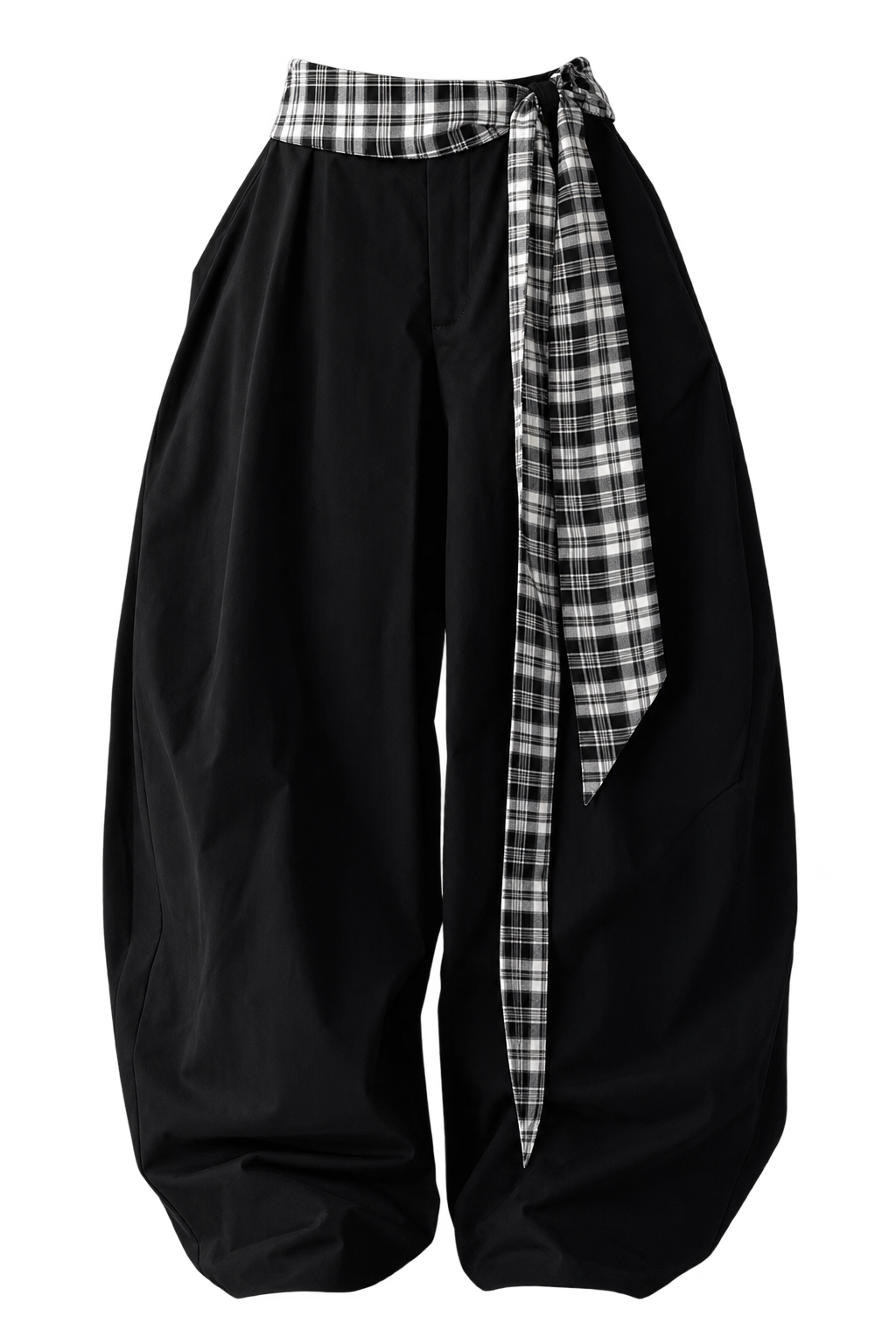 checked-out sweatpants